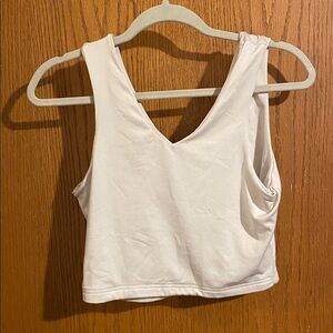 SHEIN Elegant White crop top